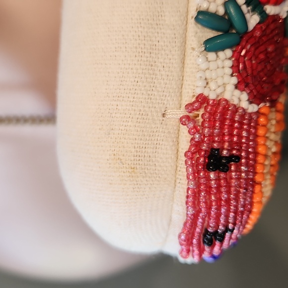 Anthropology Beaded Fiesta Fruit Summer Chain Crossbody Hand Bag - Picture 9 of 13